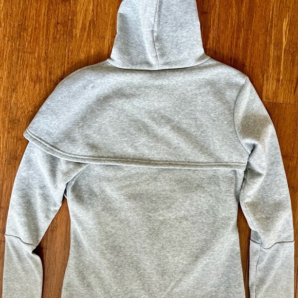Hoodie Sweatshirt Faith Print Gray Christian Athletic Wear Cozywear Athleisure S - Picture 9 of 9